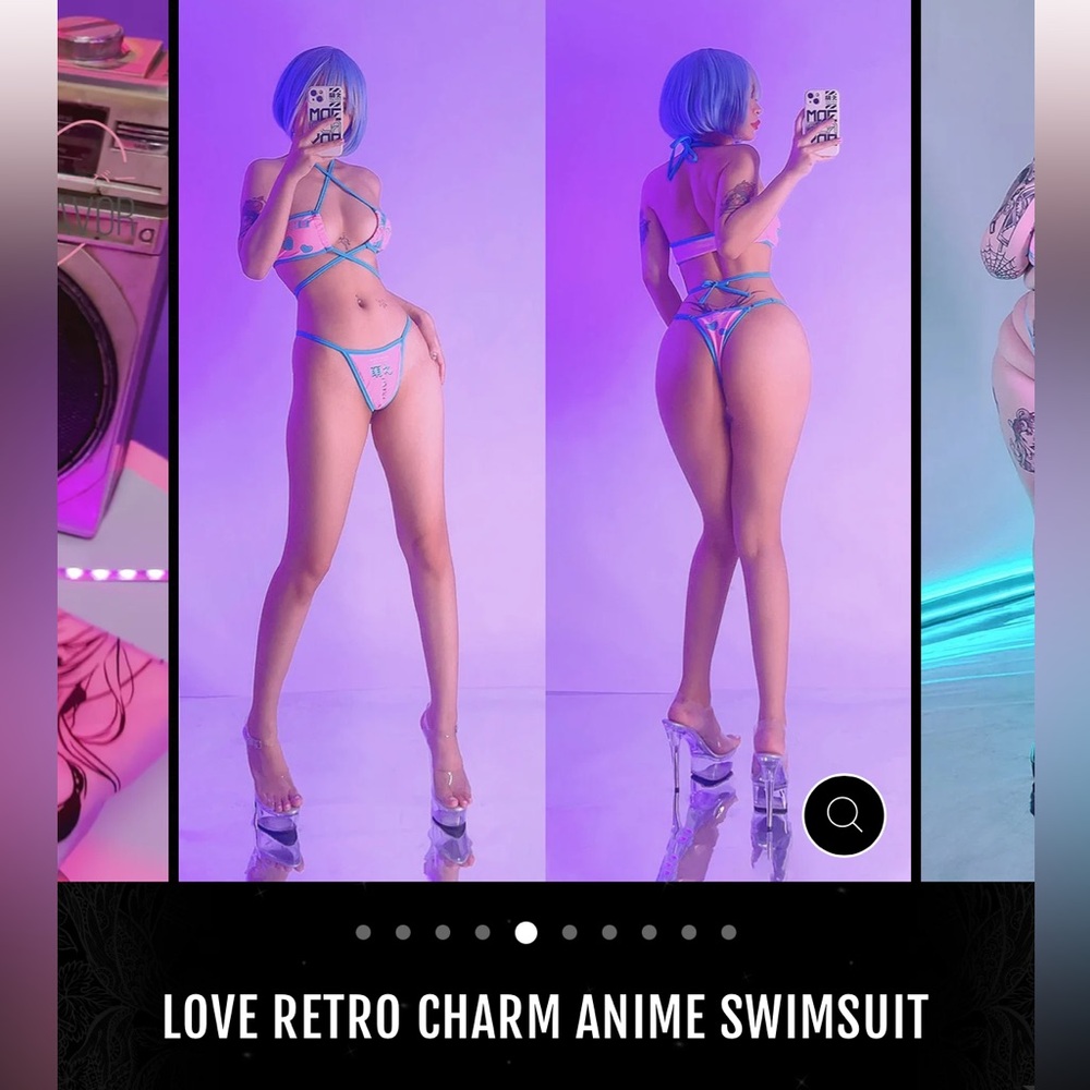 MoeFlavor Love Retro Charm Anime Swimsuit